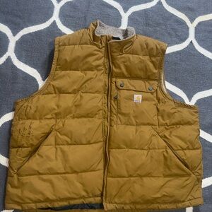 Carhartt Tan Quilted Vest  3xl